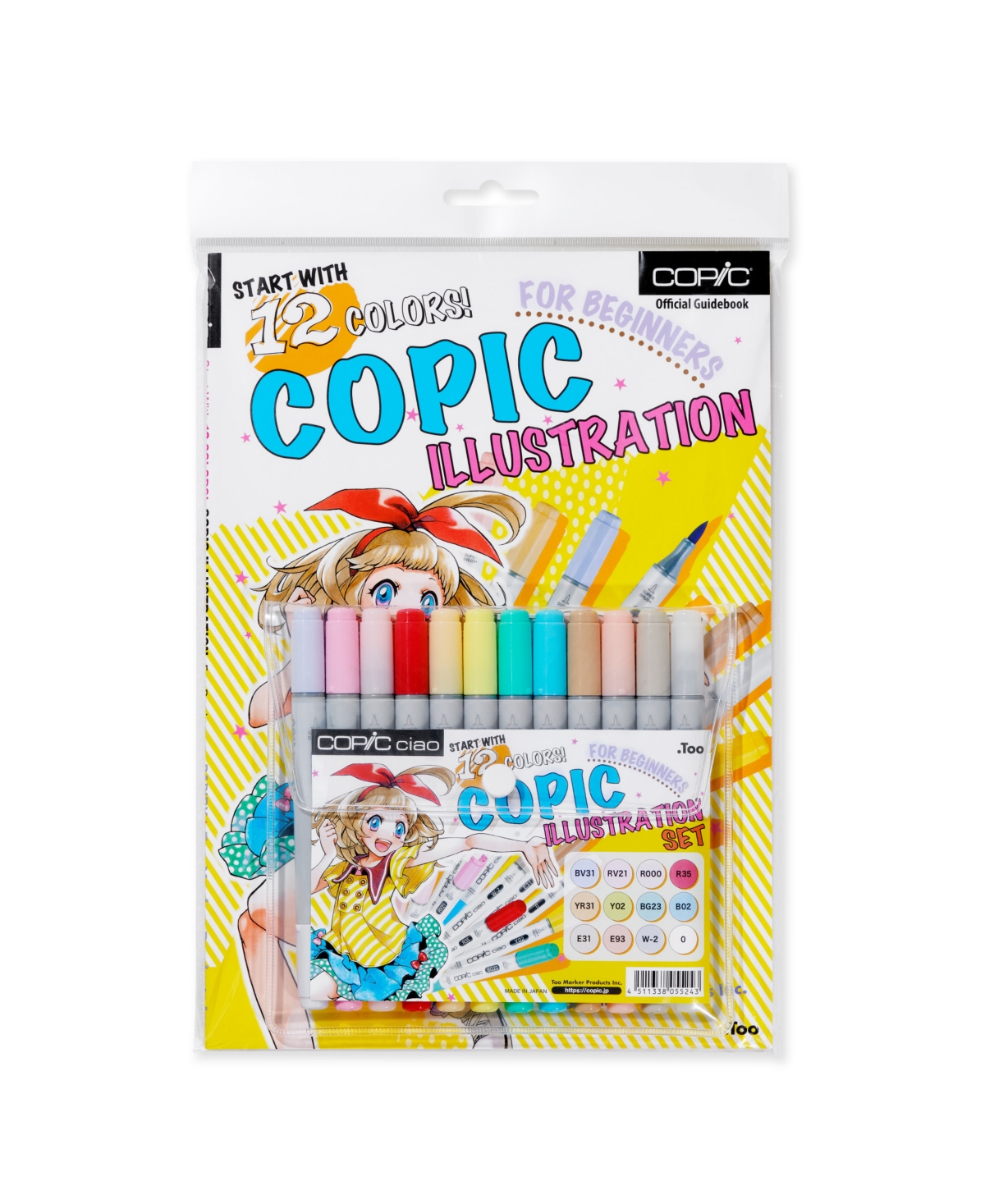 Ciao Marker Illustration Bundle Set, 12-Colors - Multi