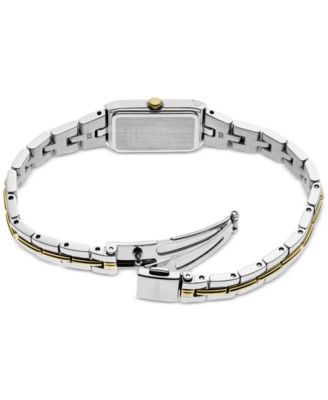 Women's Essentials Two Tone Stainless Steel Bracelet Watch 15mm
