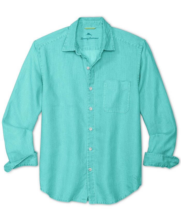 Tommy Bahama Men's Paradise Breezer Linen Sport Shirt - Island Navy