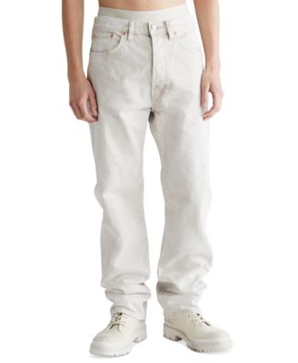 Calvin Klein - Men's Standards Nettle Straight-Fit Marble-Dyed Jeans