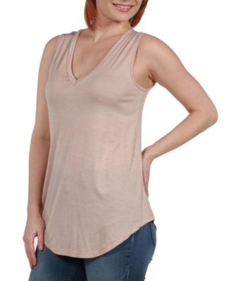 V Neck Tunic Tank Top