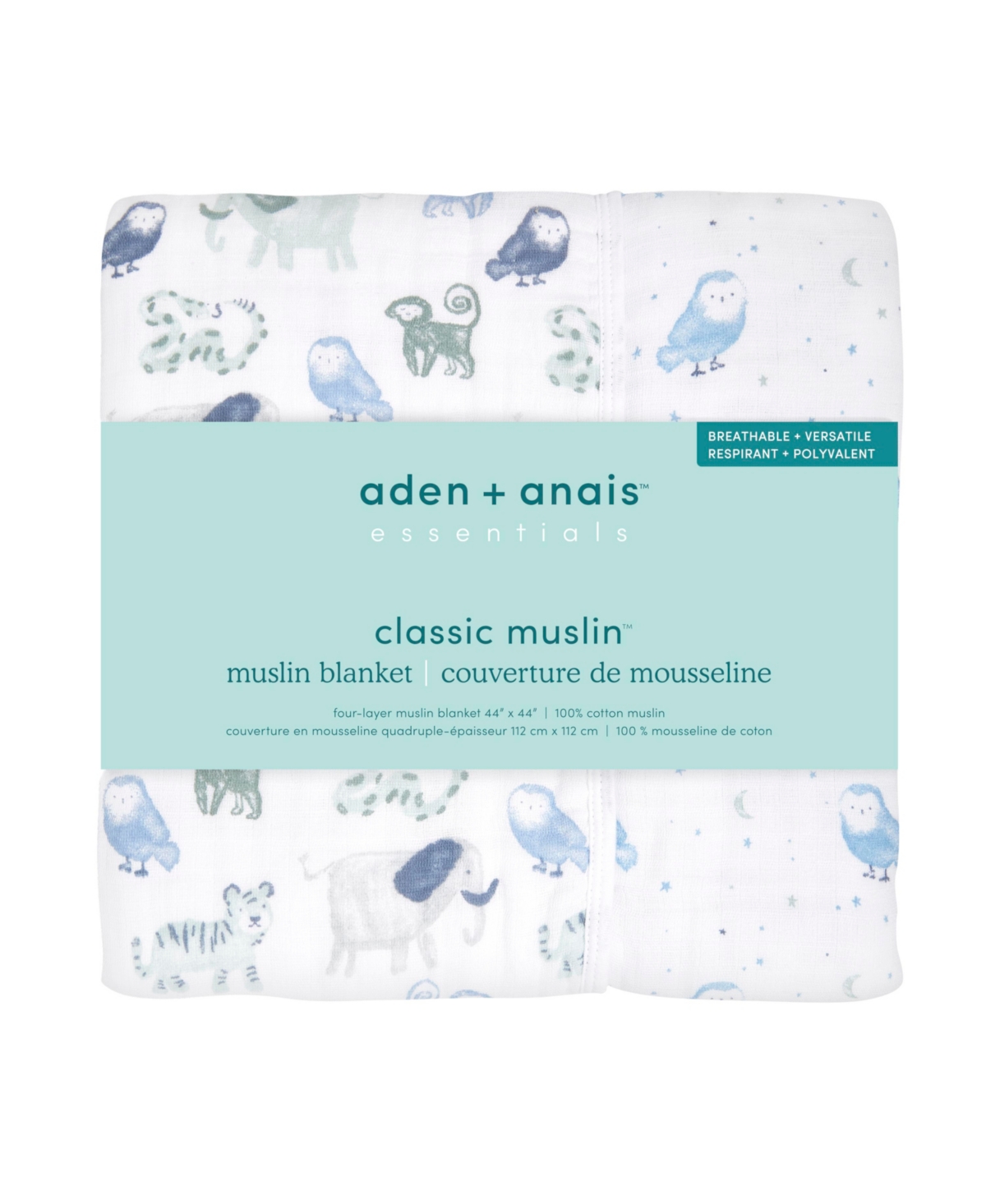 aden by aden + anais Baby Boys or Baby Girls Time to Dream Blanket