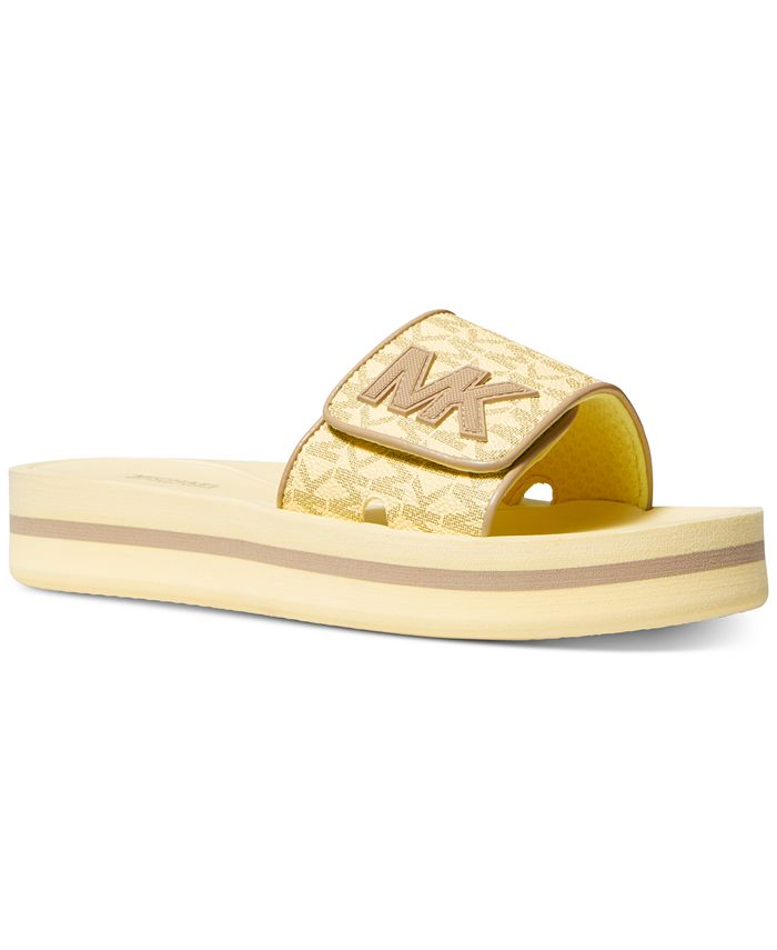 Michael Kors Women's MK Platform Logo Pool Slide Sandals & Reviews - Sandals  - Shoes - Macy's