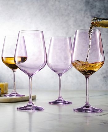 Purple Tinted Wine Glass Pair – Shinise