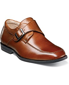 Little Boys Reveal Jr. Moc Toe Monk Strap Oxford Shoes