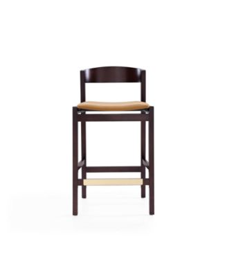 Klismos 3-Piece Leatherette Upholstered Counter Stool Set