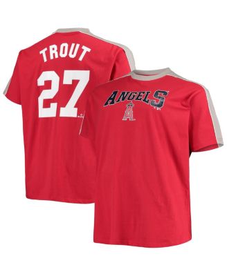 Profile Men's Mike Trout Red Los Angeles Angels Big & Tall Replica Player Jersey