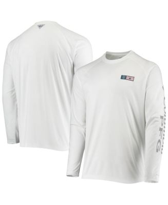 Columbia Men's White New York Mets Americana Terminal Tackle Omni-Shade  Raglan Long Sleeve T-shirt - Macy's