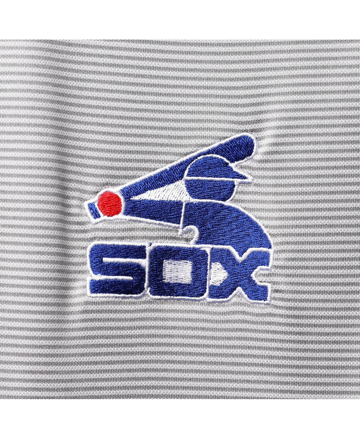 Shop Levelwear Men's  Gray Chicago White Sox Orion Historic Logo Raglan Quarter-zip Jacket