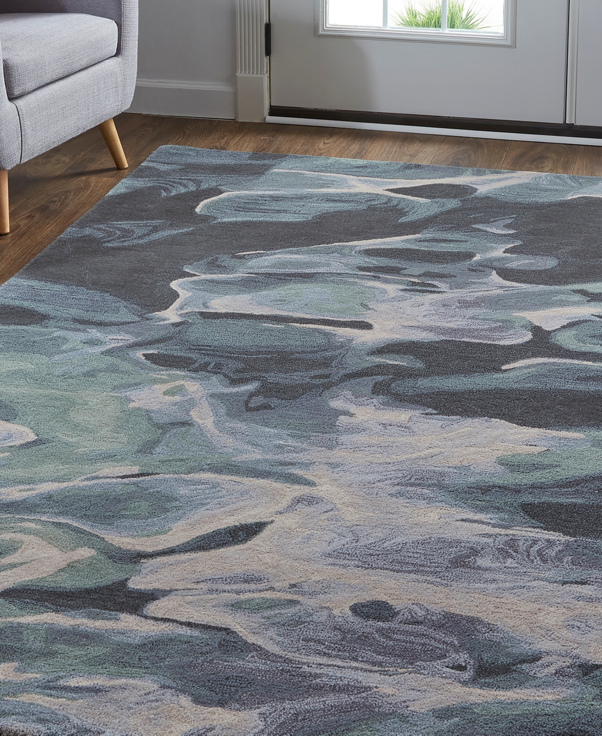 Feizy Amira R8635 Area Rug - Blue