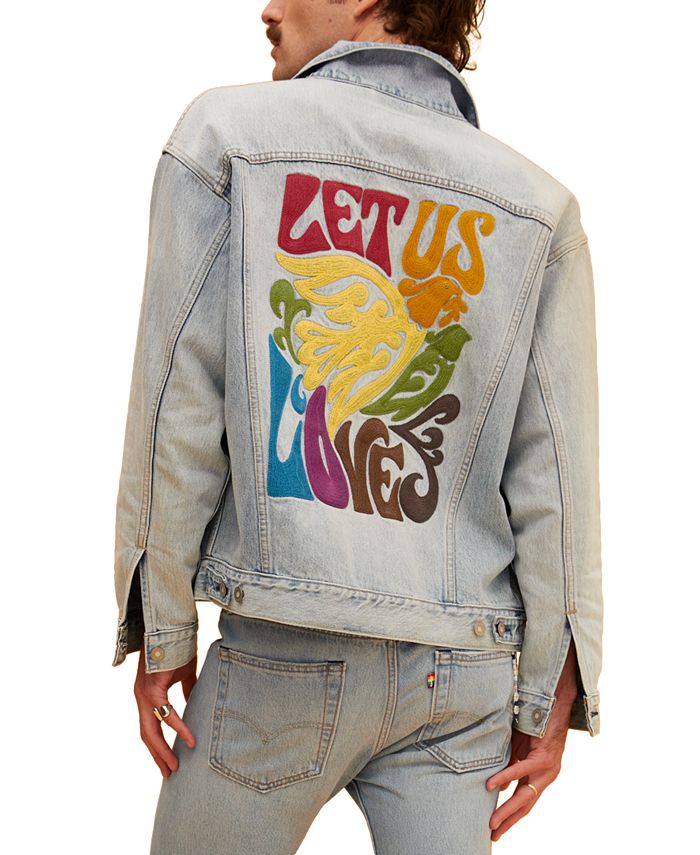 Levi's® LIBERATION TRUCKER VEST PRIDE - Denim jacket - for my lover vest/ lilac - Zalando.de