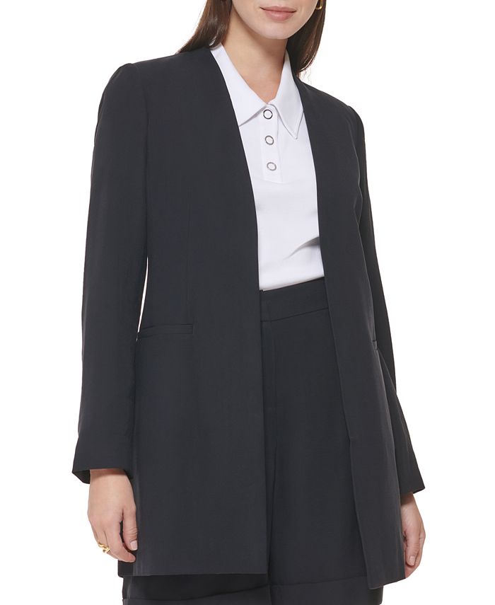 Calvin Klein Women s Open Front Topper Jacket Macy s
