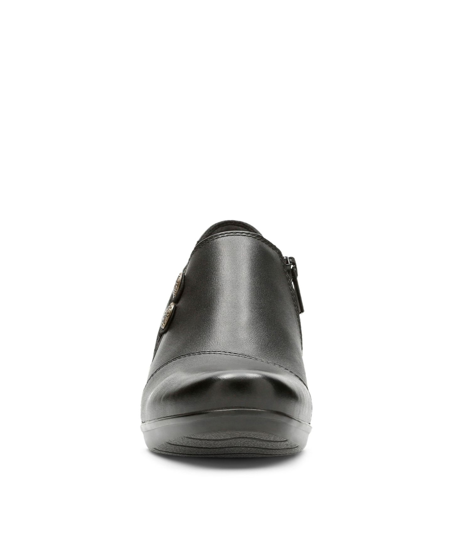 Женские кожаные ботильоны Clarks Collection Emslie Warren, цвет: Чёрный — фото 9