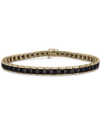 Macy's - Men's Black Diamond Square Link Bracelet (4.0 ct. t.w.)