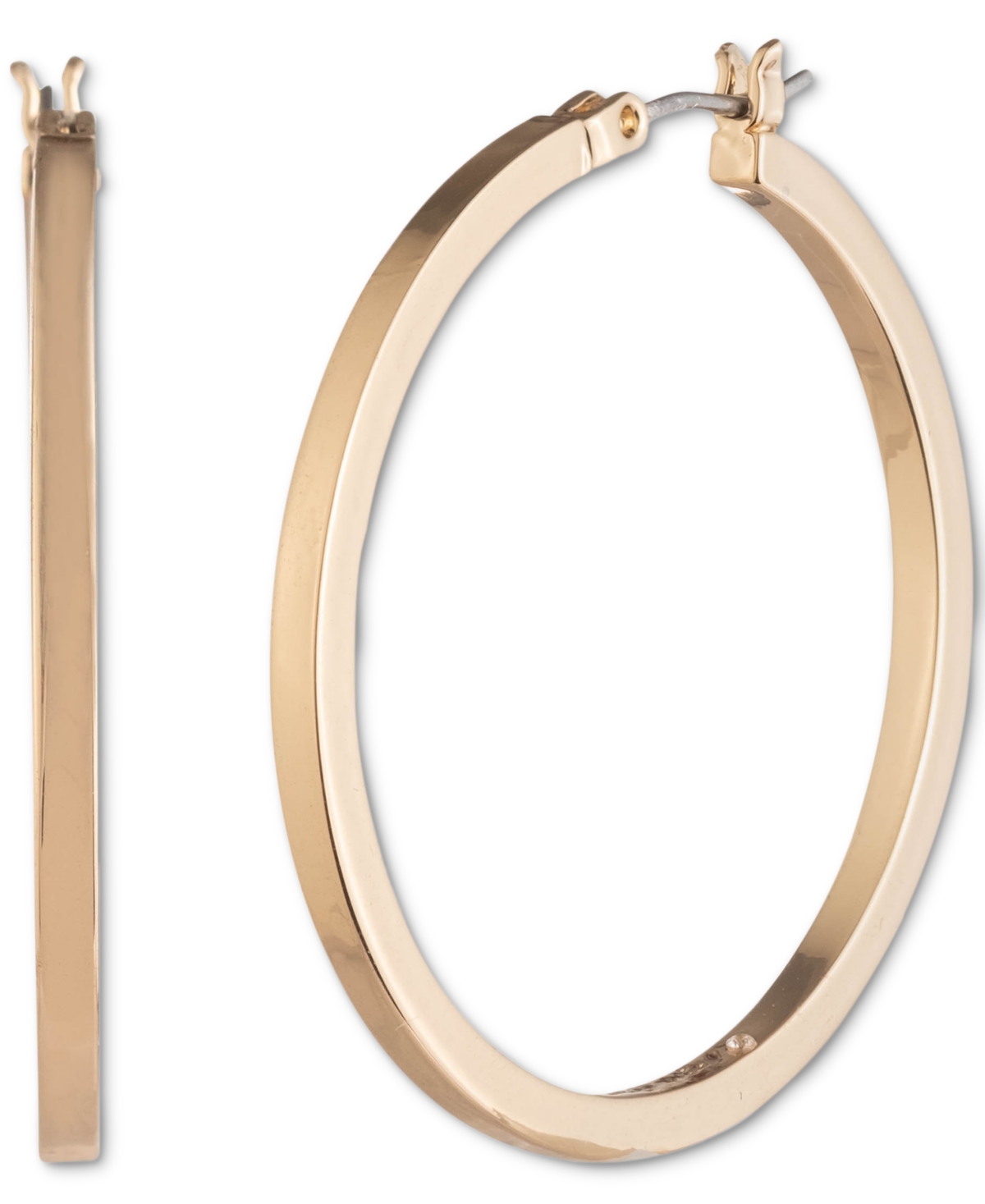 Karl Lagerfeld Medium Hoop Earrings, 1.45" In Gold