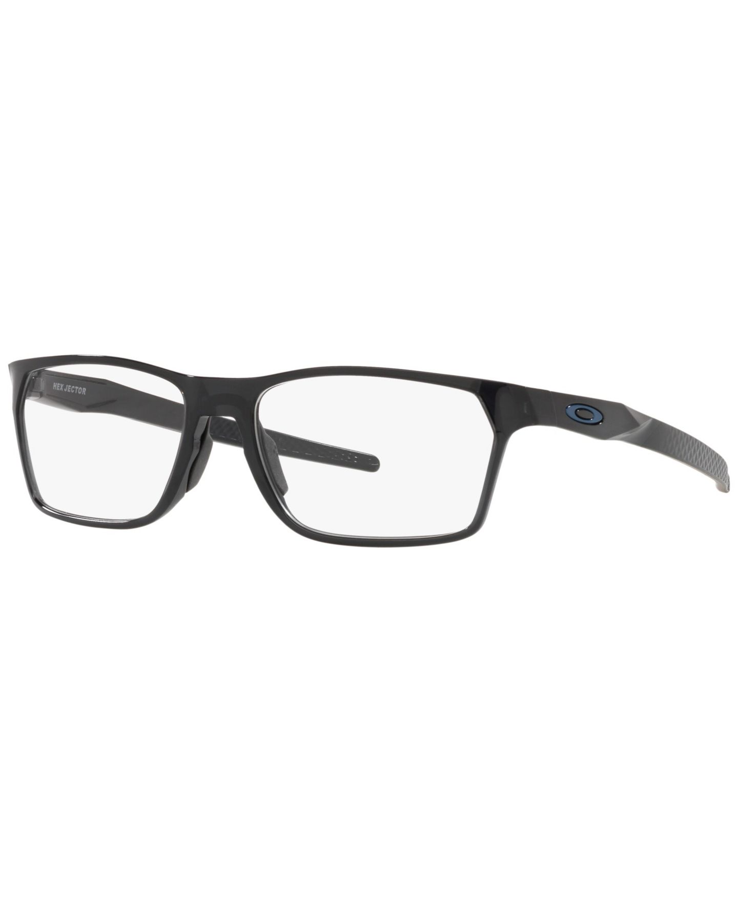 Мужские очки Celine Oakley Man Rectangle Plastic OX8032 Hex Jector Eyeglasses, цвет: Чёрный чернильный — фото 1