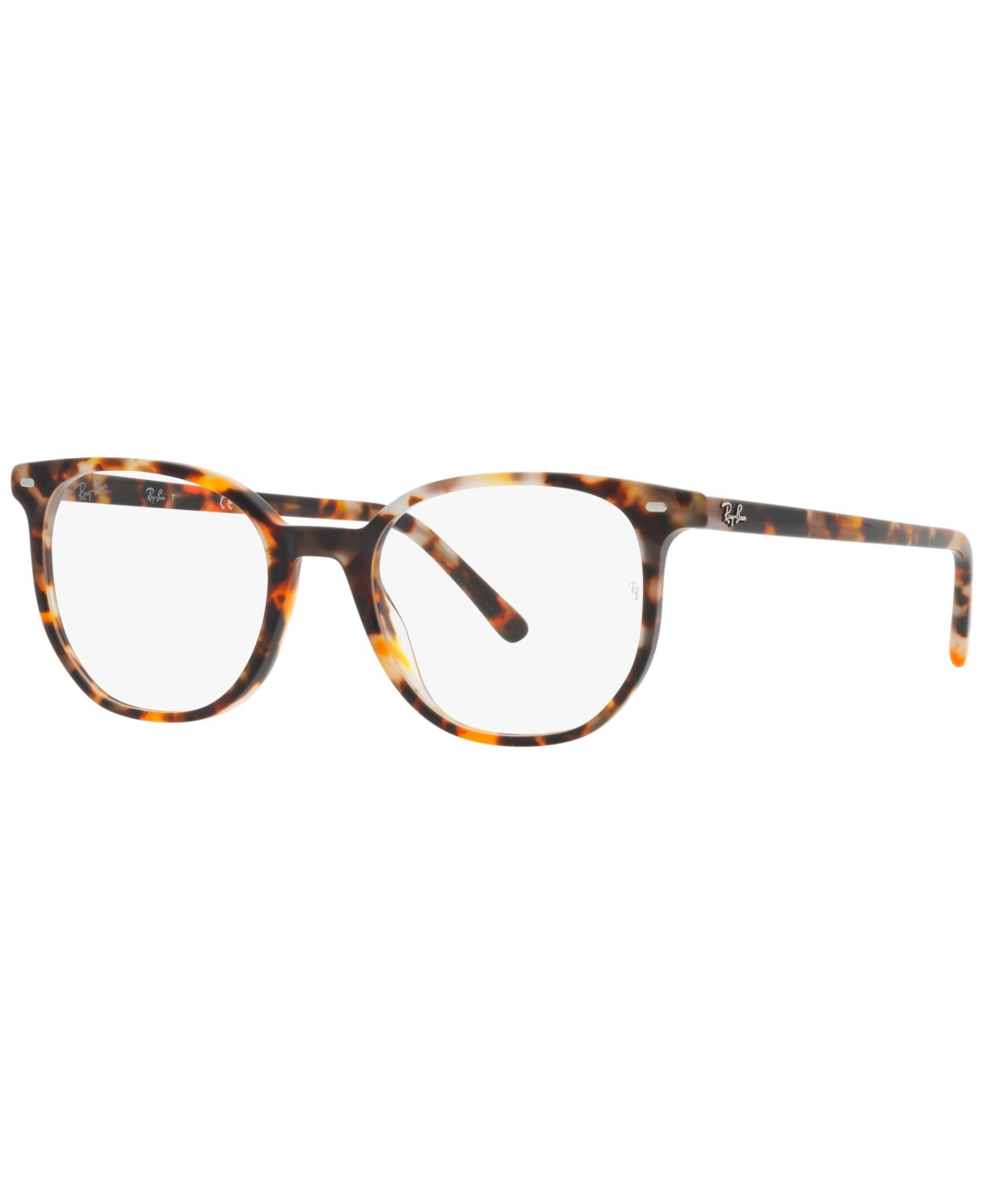 RB5397 Elliot Unisex Irregular Eyeglasses - Brown and Gray Havana