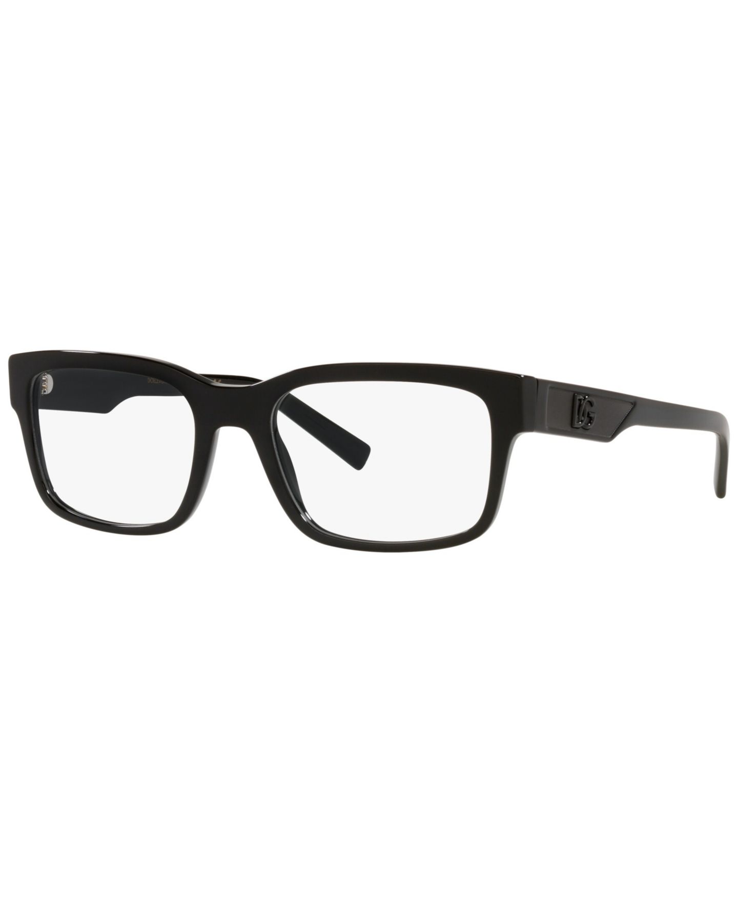 Мужские очки Dolce&Gabbana Man Rectangle Plastic DG3352 Eyeglasses, цвет: Чёрный — фото 1