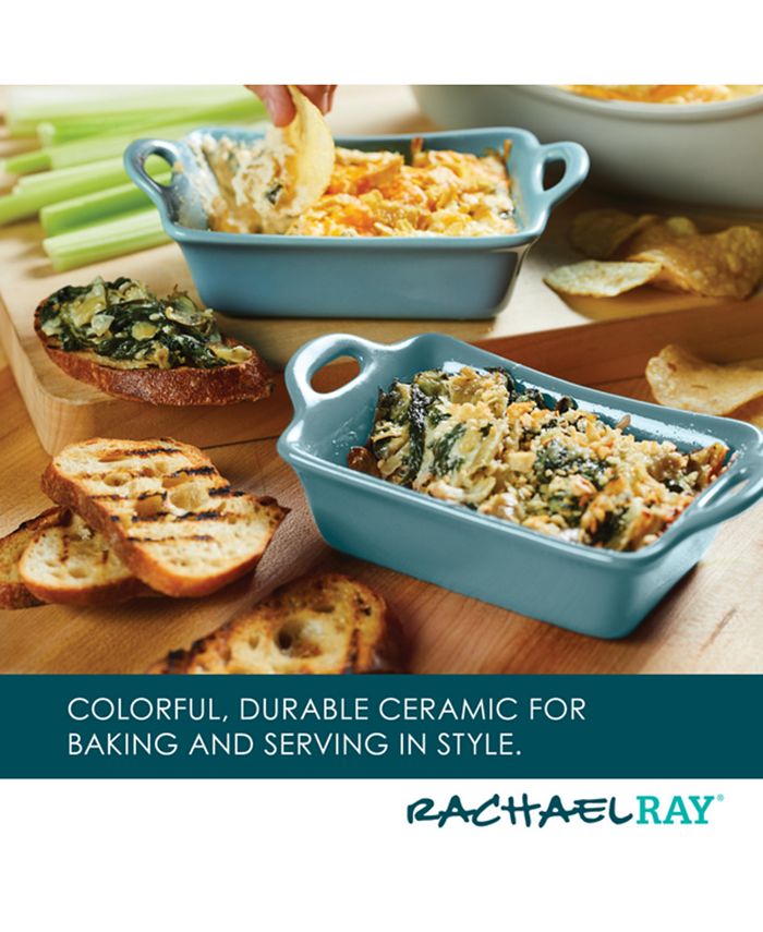 Rachael Ray Ceramics Rectangular Au Gratin Baking Dish, Set of 2 Macy's