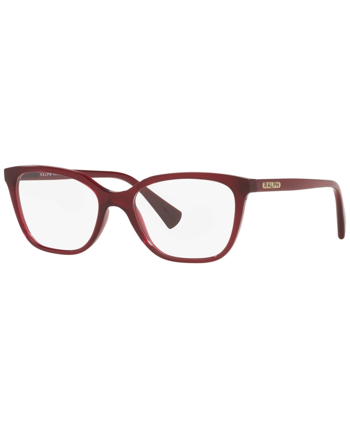 RA7110 Women's Square Eyeglasses - Shiny Transparent Burgundy