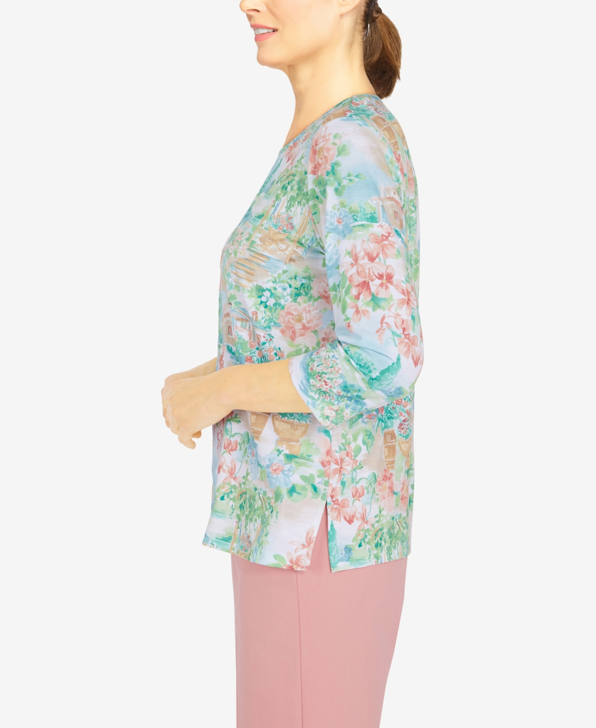 Petite Size Isle of Capri Garden Scenic Top