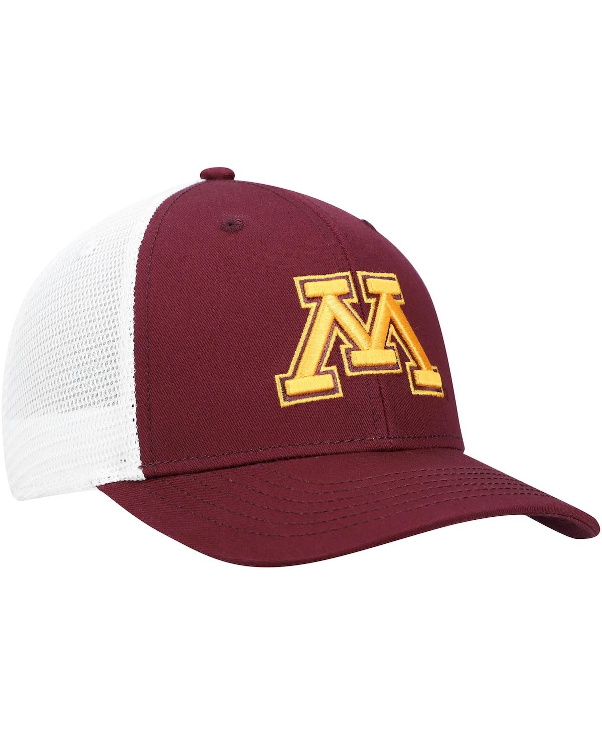 Top Of The World Men's  Maroon, White Minnesota Golden Gophers Trucker Snapback Hat In Maroon,white