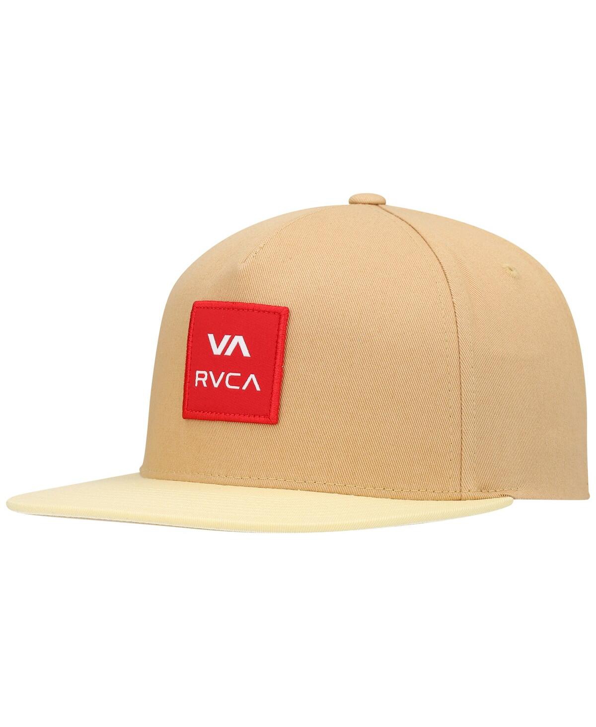 Shop Rvca Men's  Gold Square Snapback Hat