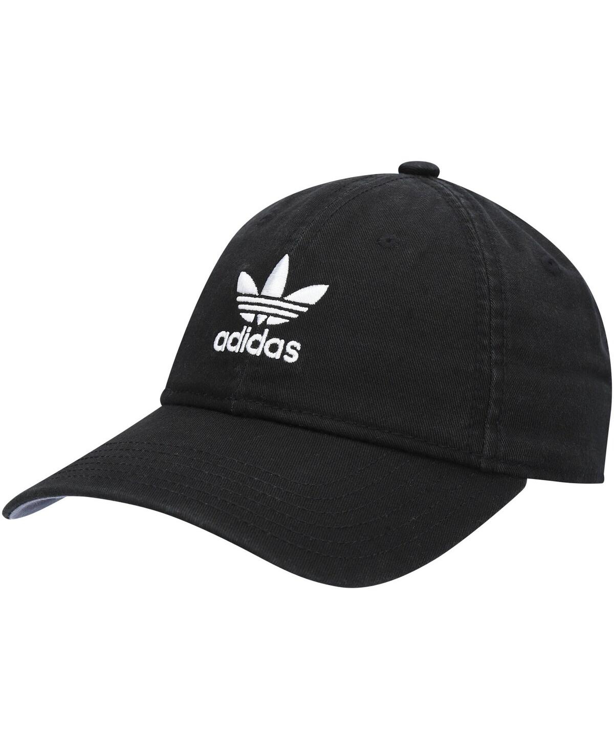 Adidas Originals Kids' Big Boys  Black Adjustable Hat In Black,white