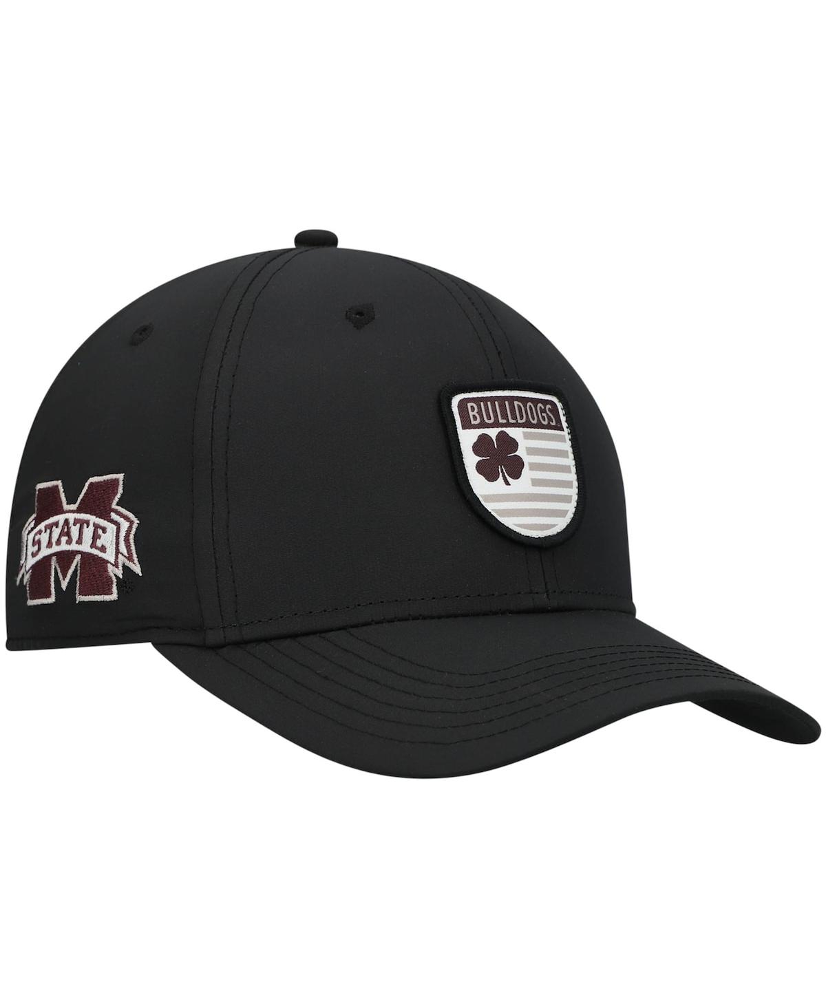 Shop Black Clover Men's Black Mississippi State Bulldogs Nation Shield Snapback Hat