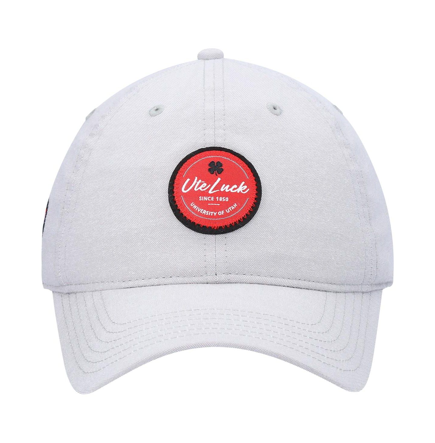 Мужская кепка Black Clover Gray Utah Utes Oxford Circle Adjustable Hat — фото 3