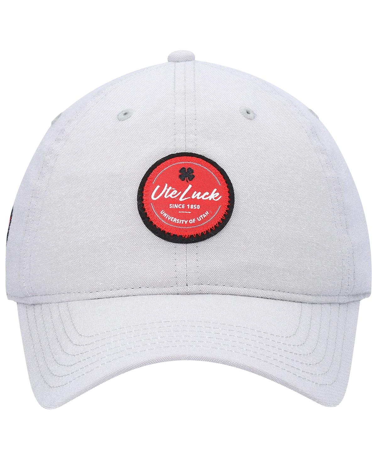 Shop Black Clover Men's Gray Utah Utes Oxford Circle Adjustable Hat