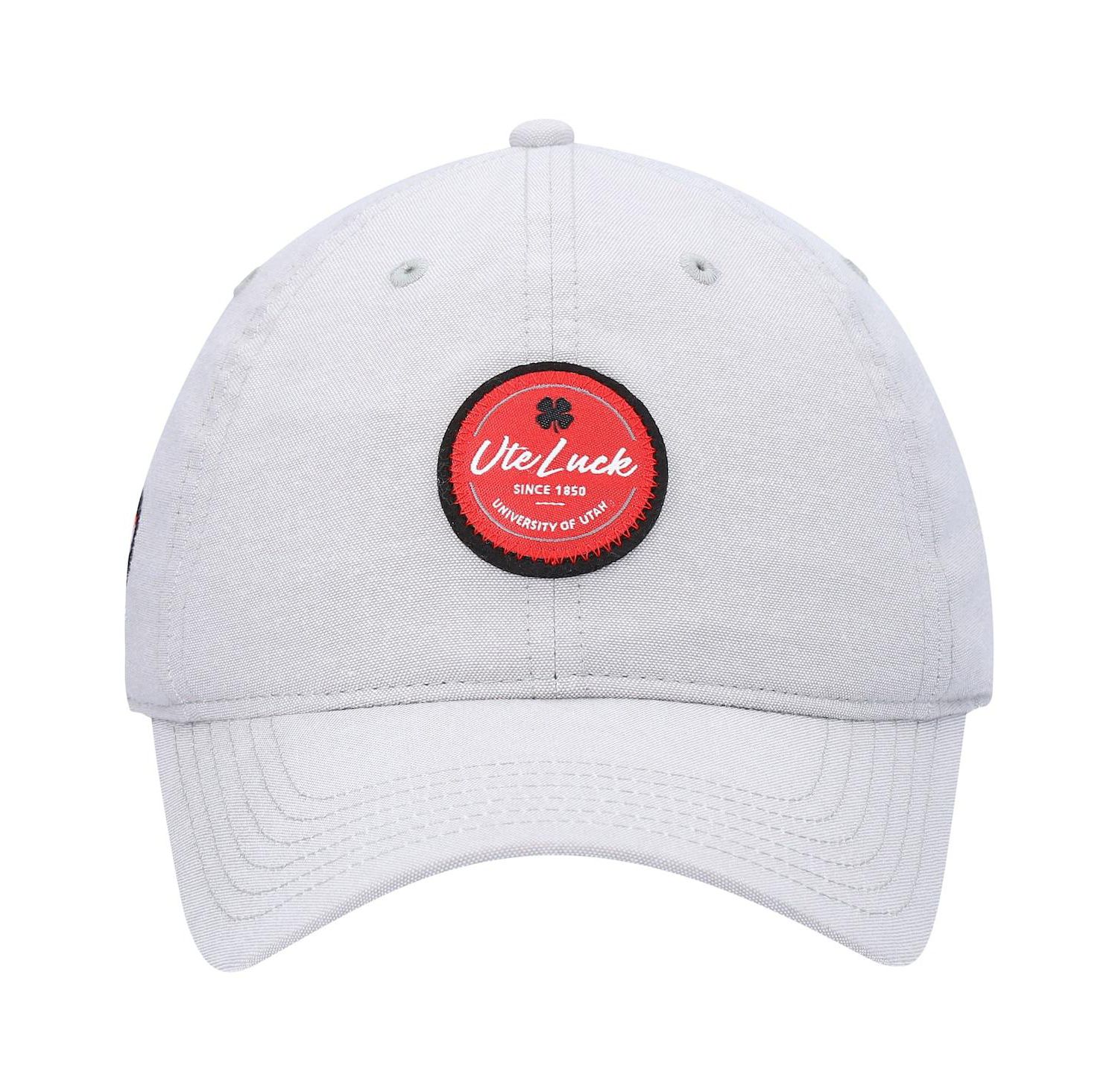 Men's Gray Utah Utes Oxford Circle Adjustable Hat