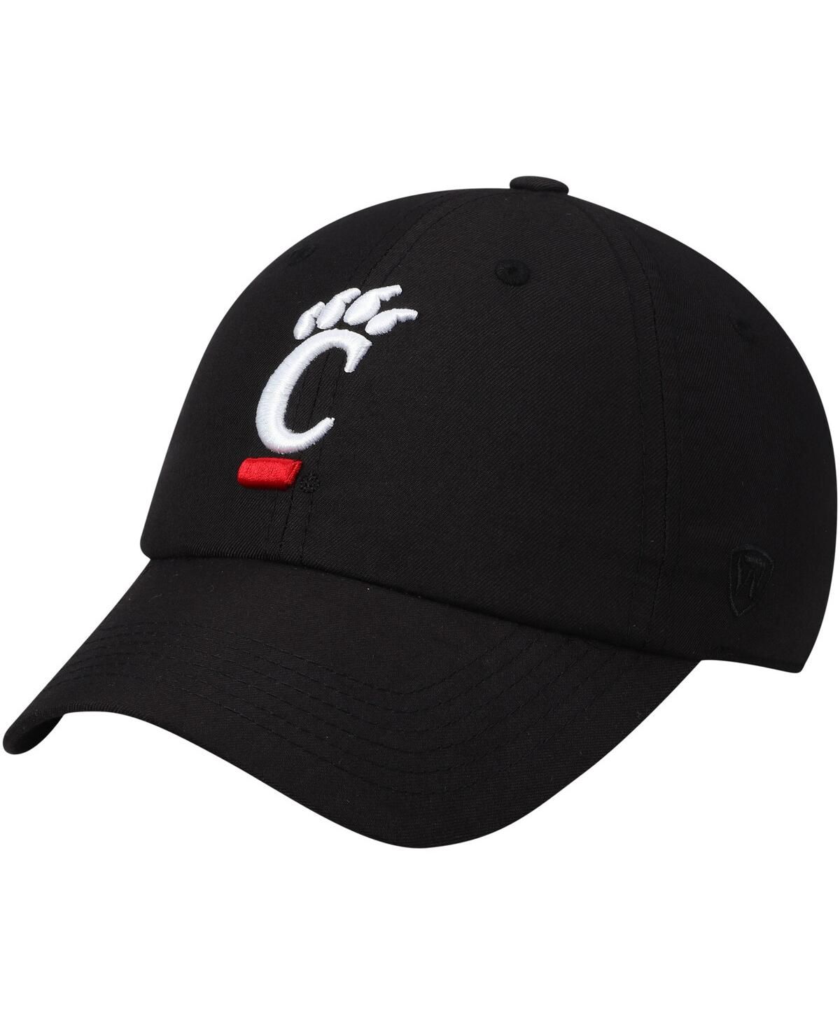 Мужская черная шляпа Cincinnati Bearcats с основным логотипом и регулируемой застежкой