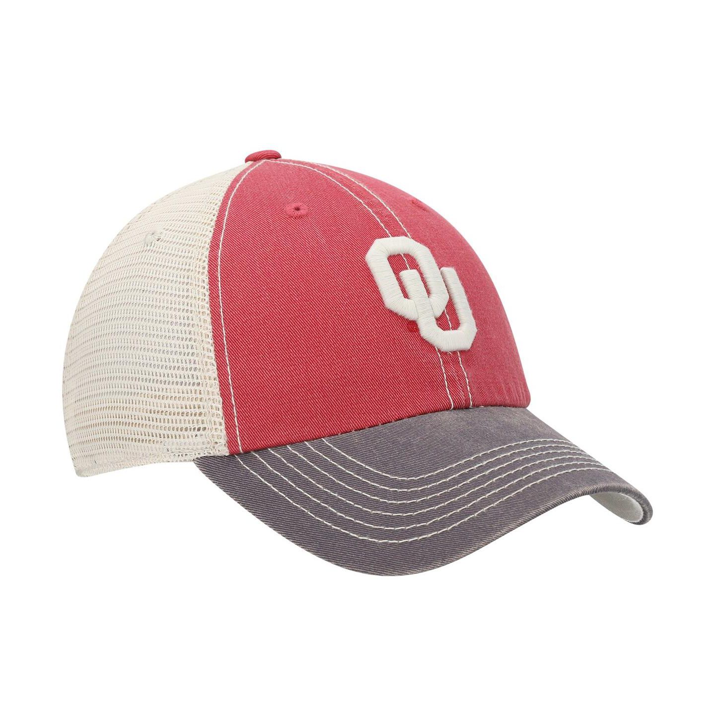 Мужская кепка Top of the World Oklahoma Sooners Offroad Trucker Adjustable Hat - Crimson — фото 4
