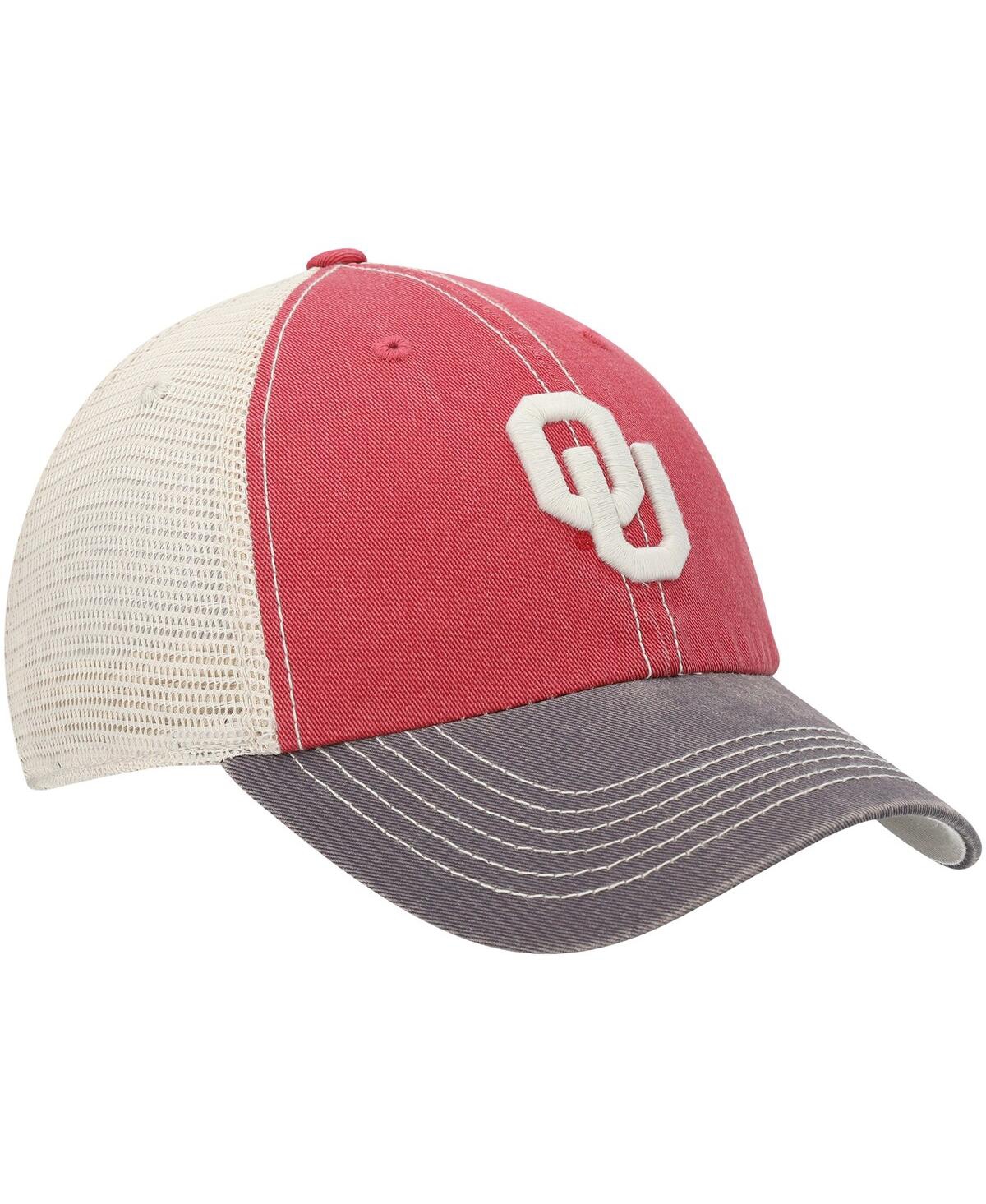 Top Of The World Men's Oklahoma Sooners  Offroad Trucker Adjustable Hat In Crimson
