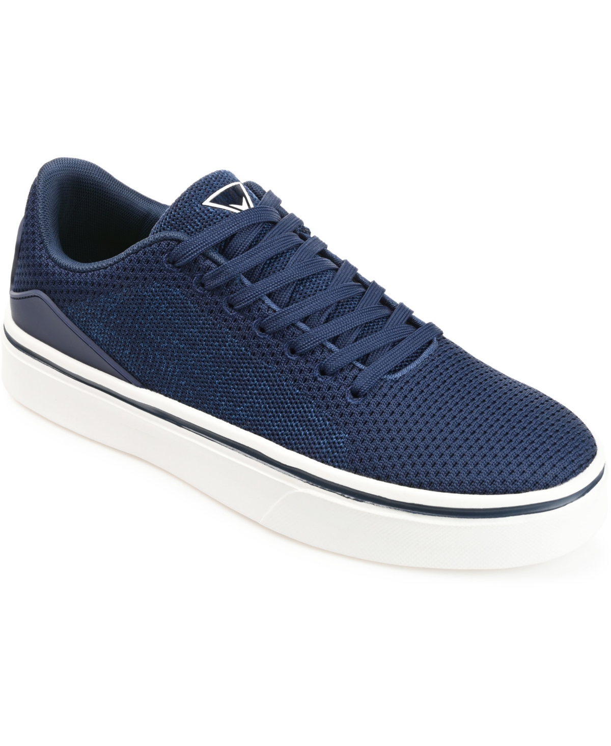 Shop Vance Co. Men's Desean Knit Casual Sneakers In Blue