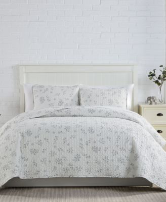 Sweet Florals Quilt Set 3-Pc. Set, Twin/Twin XL