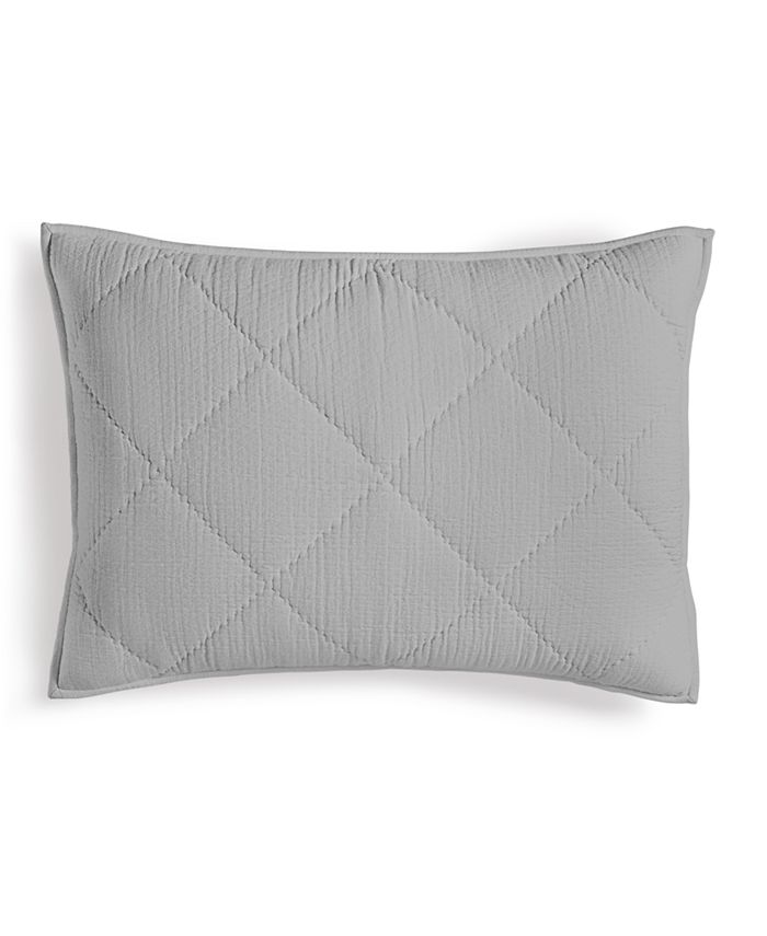 Hotel Collection CLOSEOUT! Dobby Diamond Quilted Sham, Standard ...