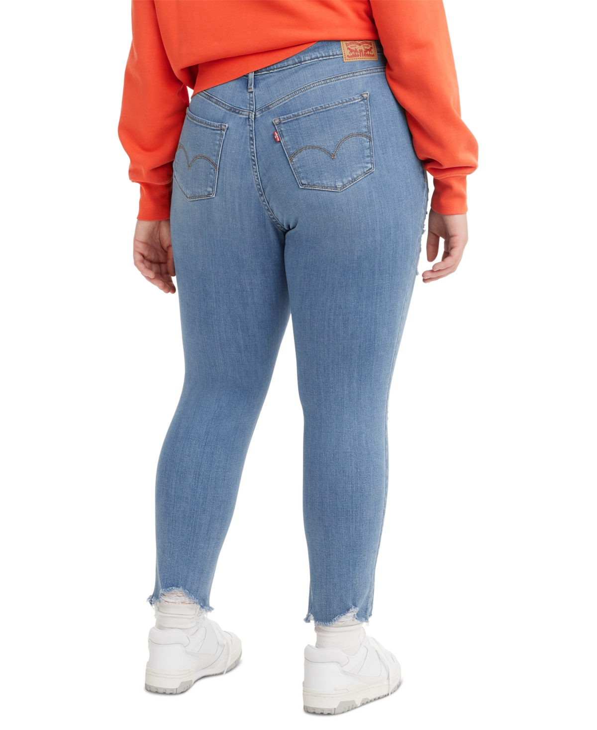 Levi's Trendy Plus Size 721 High-rise Skinny Jeans In Medium Indigo