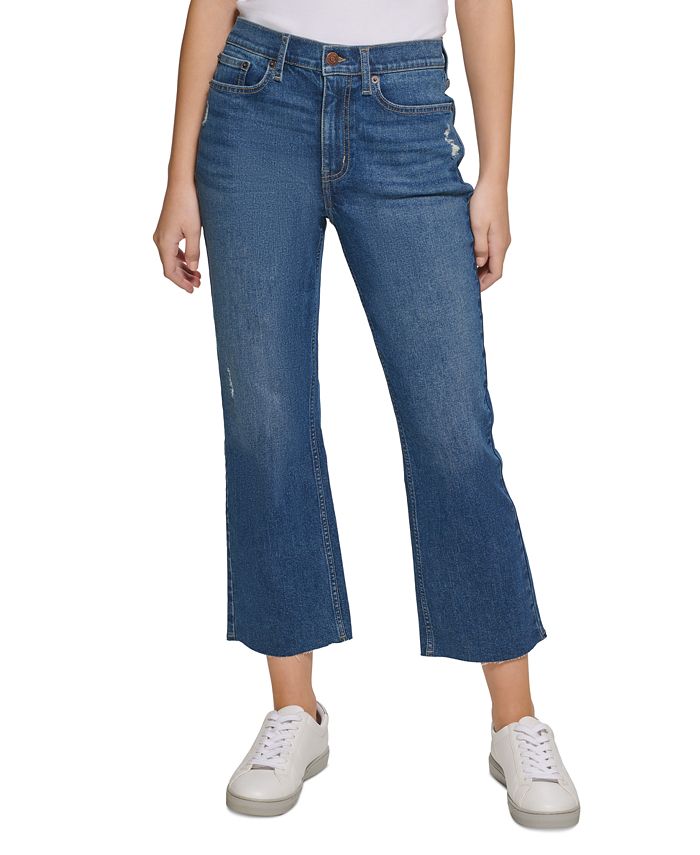 Calvin Klein Jeans - High-Rise Cropped Bootcut Jeans