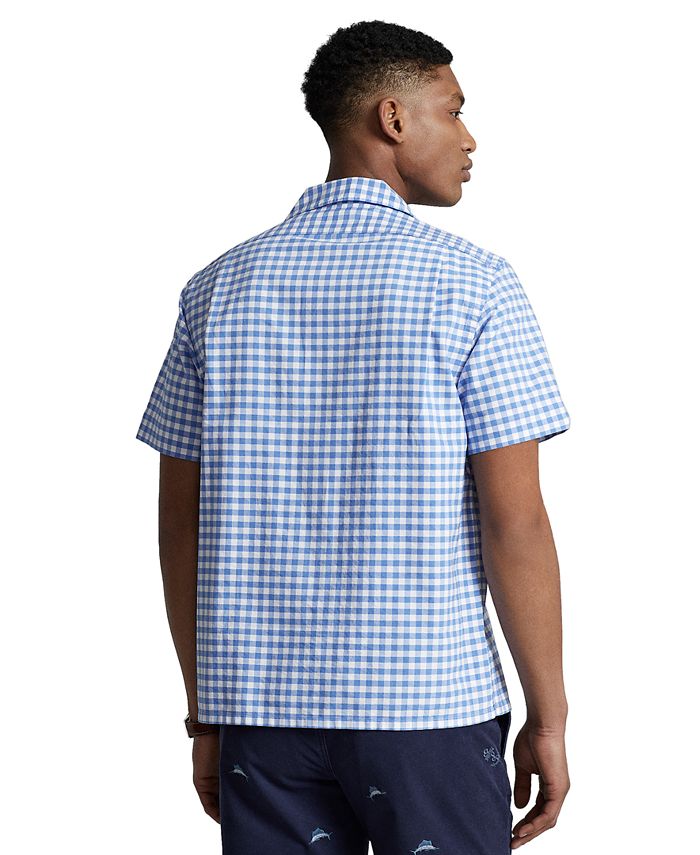 Polo Ralph Lauren Men's ClassicFit Gingham Oxford Camp Shirt & Reviews Casual ButtonDown
