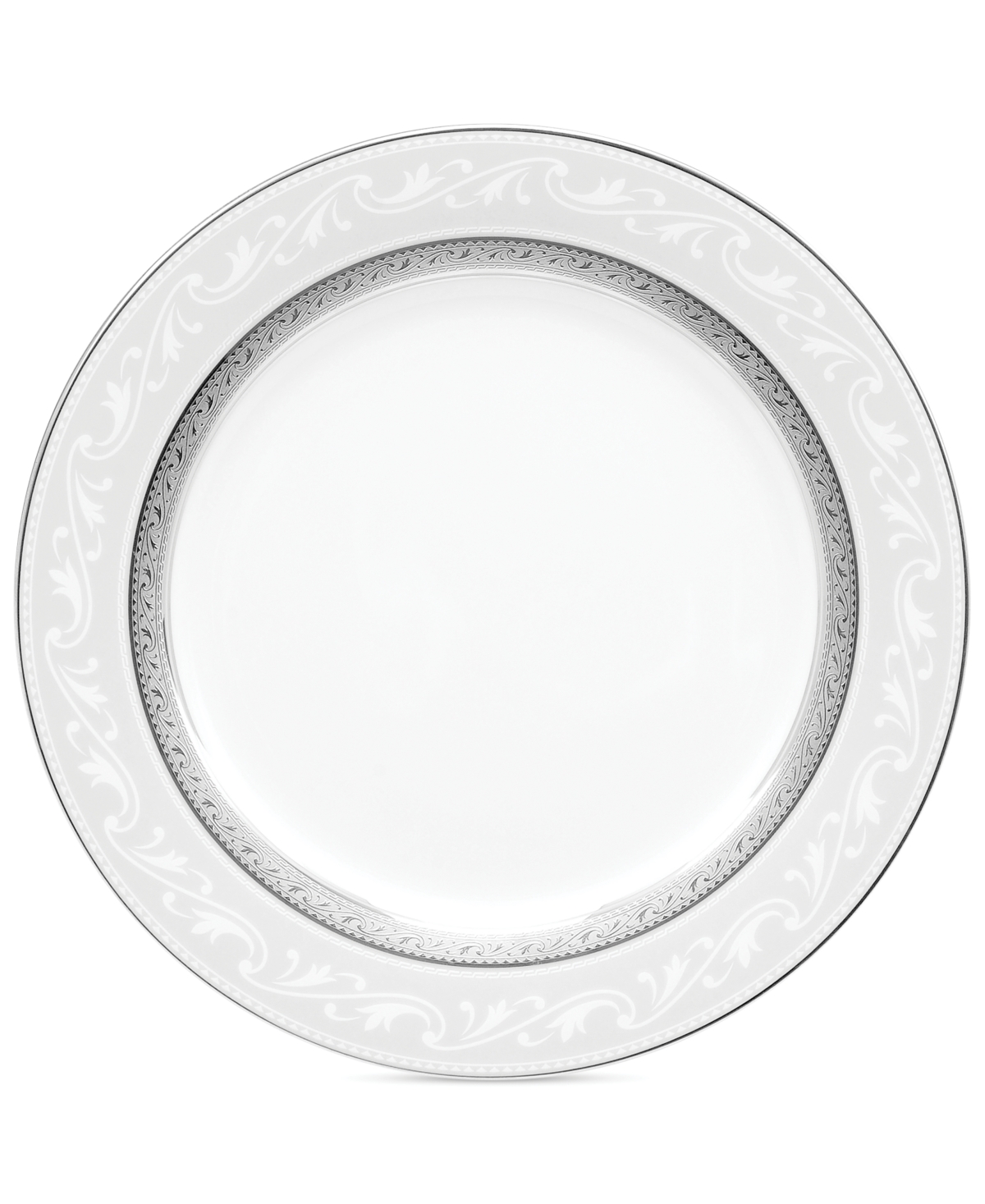 Noritake Crestwood Platinum 8 1/4" Salad Plates **Mint** Set of 4 