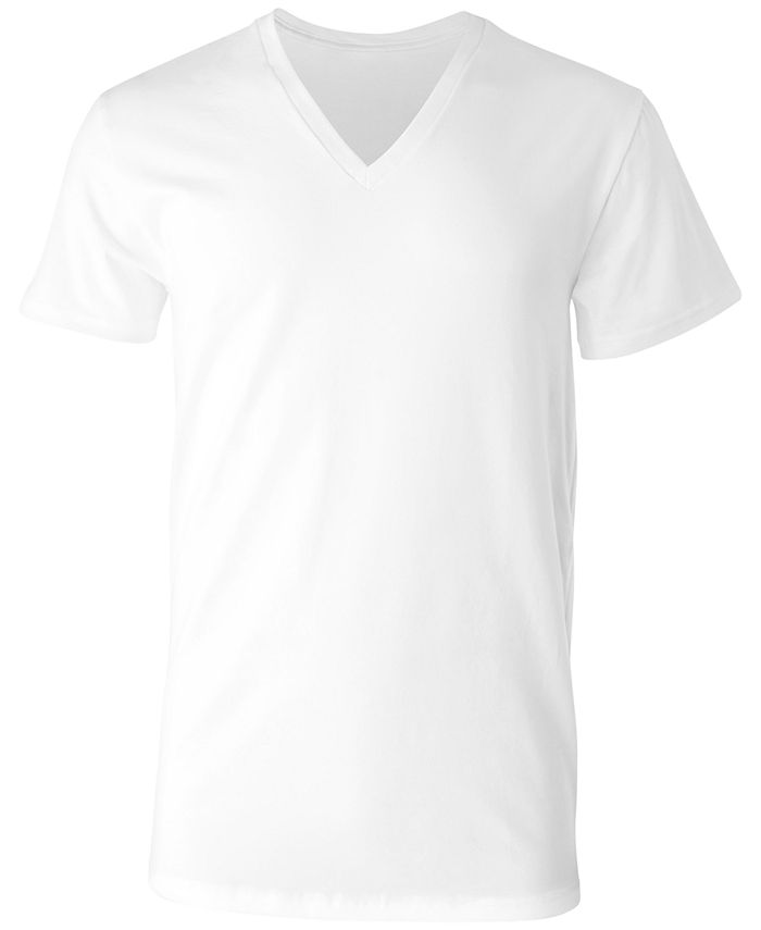 Hanes Men's Ultimate® 4-Pk. Moisture-Wicking Stretch V-Neck T-Shirts ...