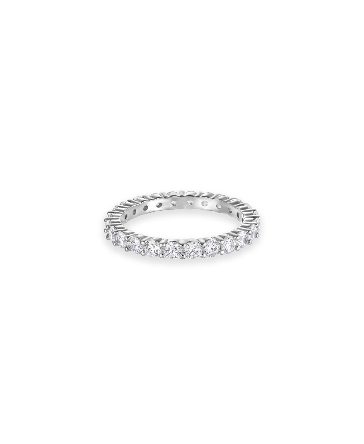 Shop Swarovski Vittore Xl Round Cut Ring In Silver