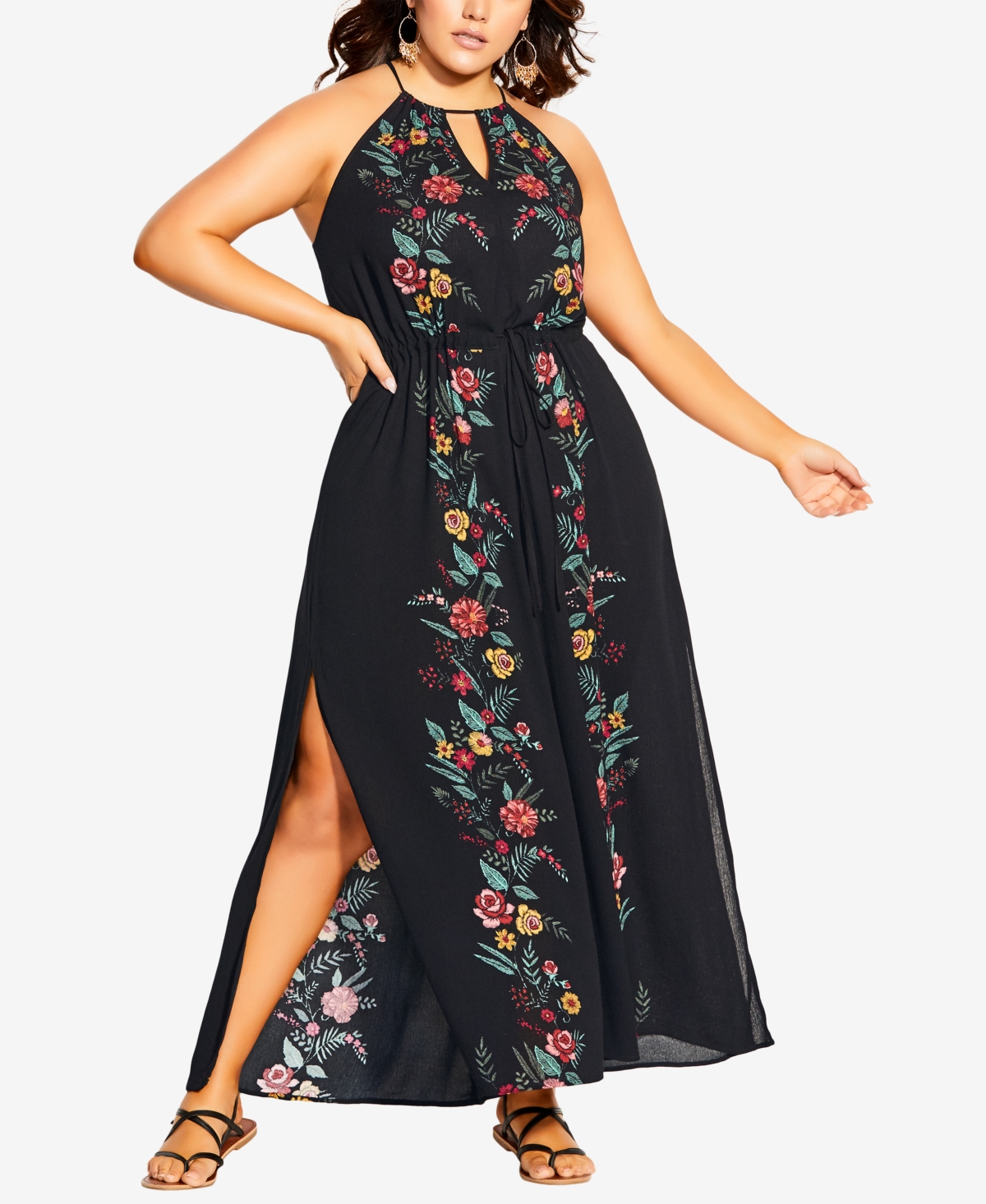 city chic plus size boho dress City Chic Women Plus Size Lila Maxi Dress, Fall Floral, 14 at Amazon  Women's Clothing store