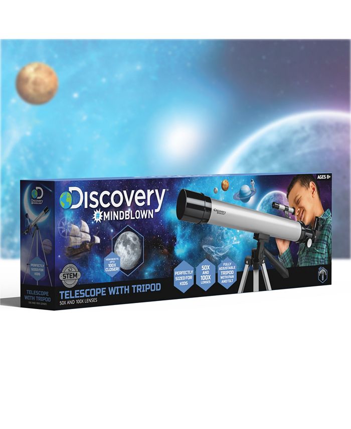 Discovery MINDBLOWN Telescope with Tripod, 50X and 100X Lenses Macy's
