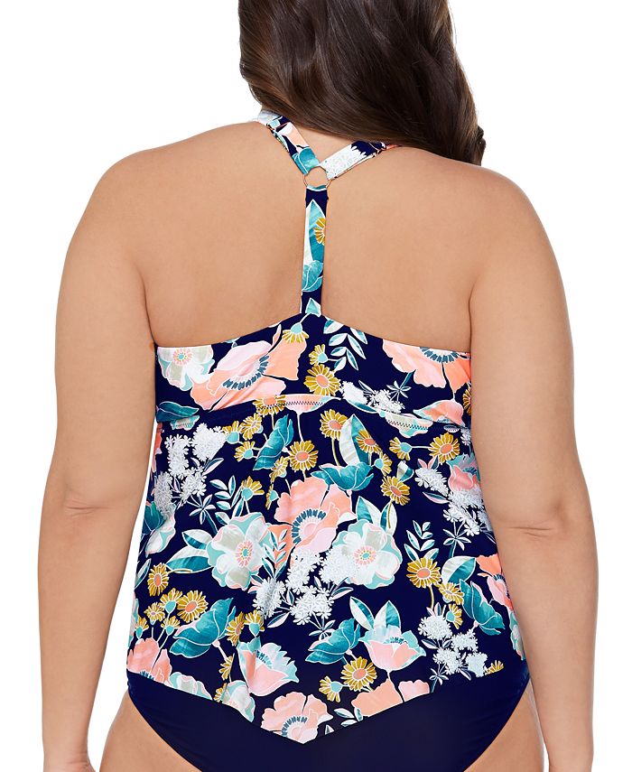 Raisins Curve Trendy Plus Size Trinidad Tankini Top Macy's