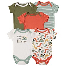Baby Boys Grow with Me Bodysuit, Pack of 5