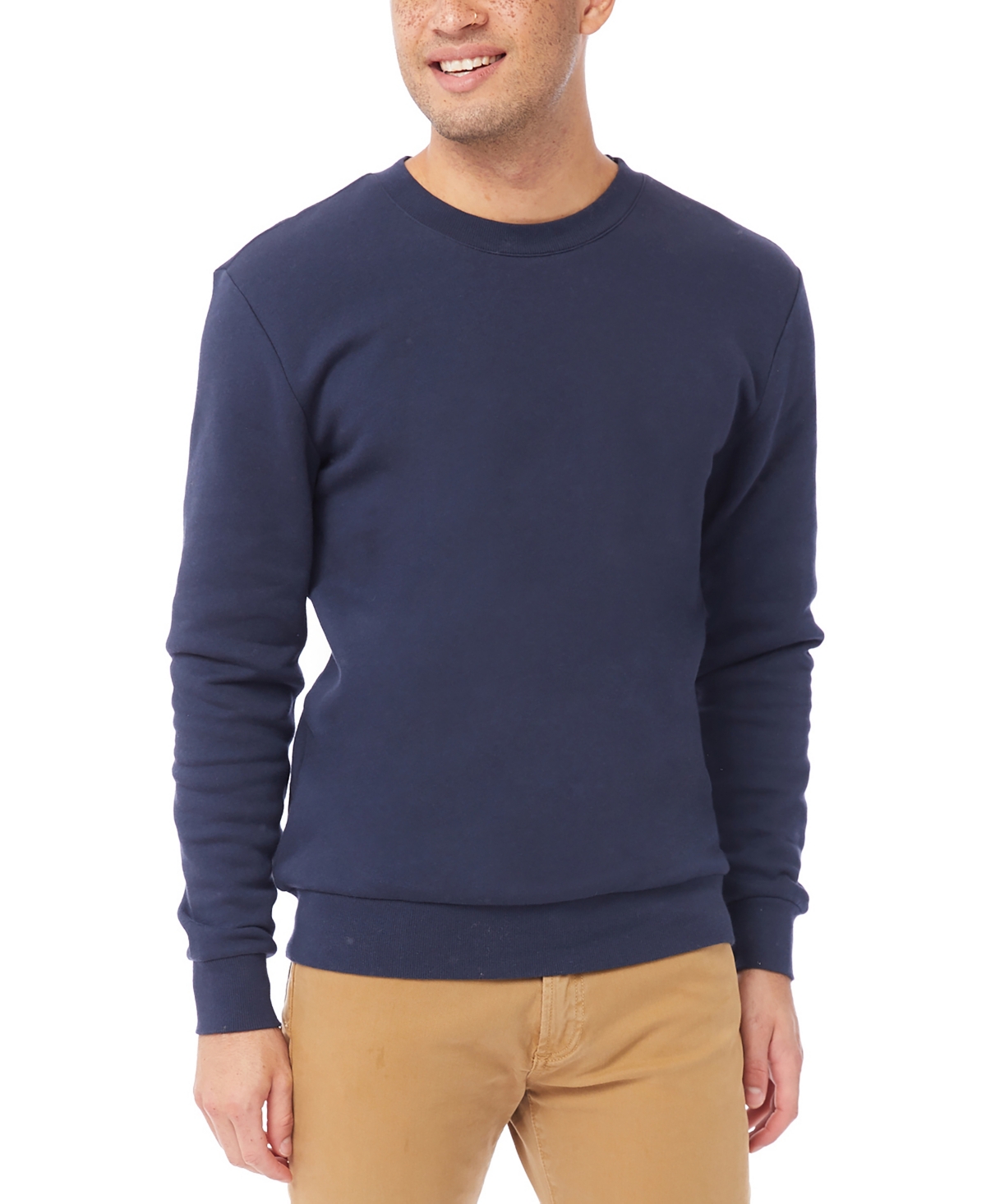 Shop Alternative Apparel Men's Cozy Sweatshirt In Midnight Navy