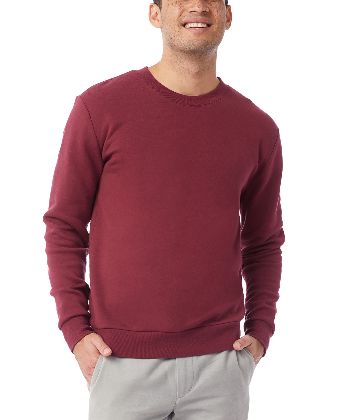 Shop Alternative Apparel Men's Cozy Sweatshirt In Currant